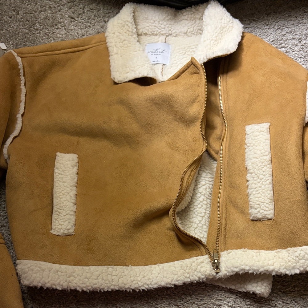 Tan Shearling Jacket